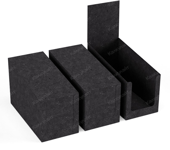 Коробка для набора мыла 200*180*100 мм черная