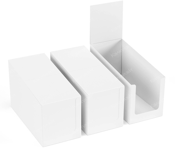 Коробка для набора мыла 200*180*100 мм белая
